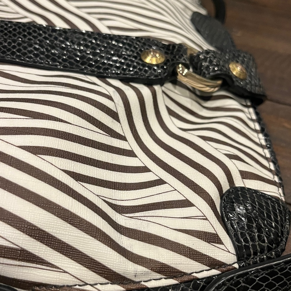 Henri Bendel Disturbed Stripped Briefcase/Laptop Bag - Picture 14 of 17